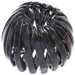 Заколка - автомат пластиковая «KLEVER», цвет черный, 7*14см (в пакете с подвесом)