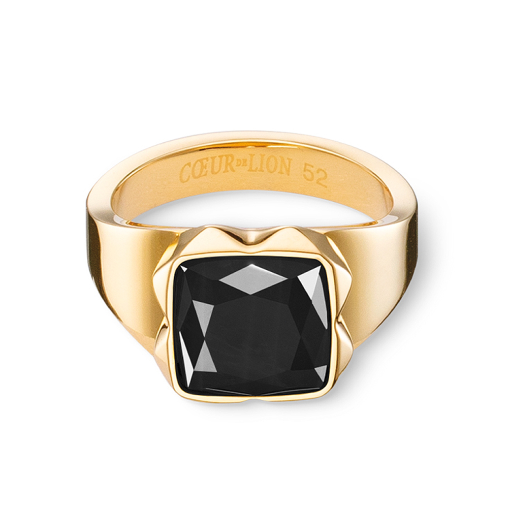 Кольцо Coeur de Lion Black-Gold 1200/40-1316 60 размер 19