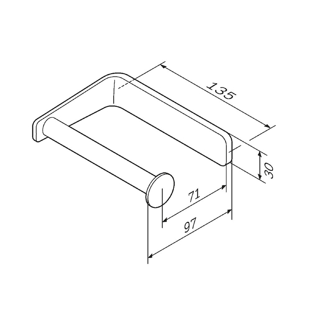 Держатель для туалетной бумаги AM.PM Inspire 2.0 A50A34100 Хром
