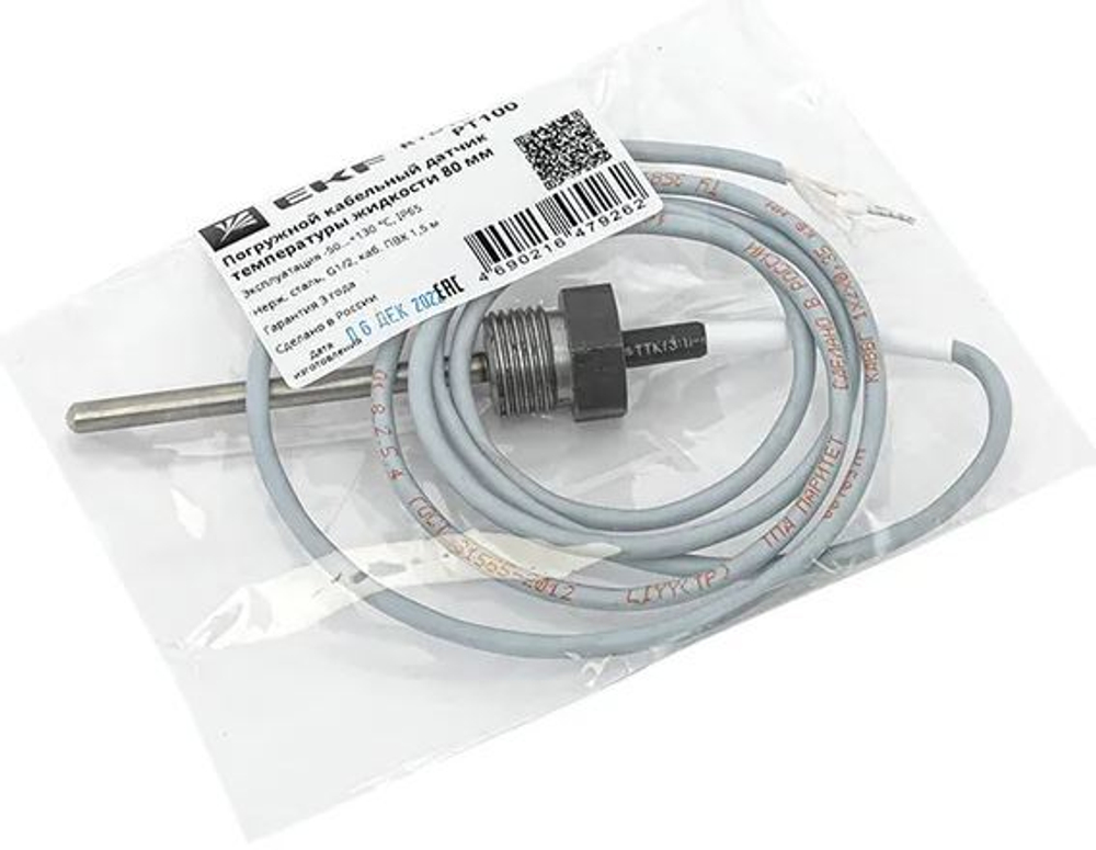 Датчик  EKF RTD10-SCR80-PT100