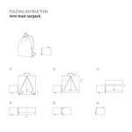 Рюкзак складной mini maxi sacpack glencheck red