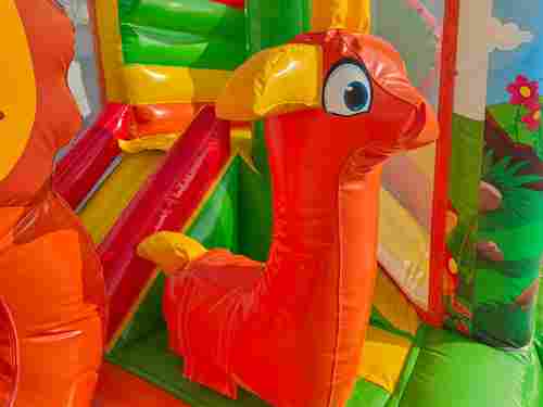 Коммерческий надувной батут «Мини джунгли» с горкой, 4*3,5*2,6 м.