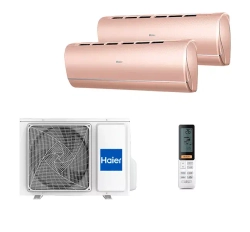 Мульти сплит-система Haier на 2 комнаты (30+30 кв.м.) JADE Gold