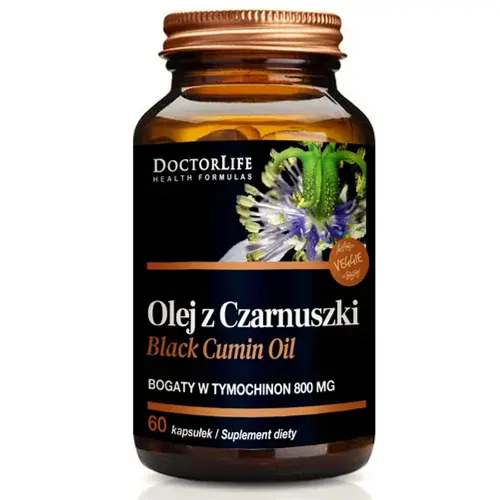Диетическая добавка Doctor Life Cumin Oil 800 мг, 60 мягких капсул