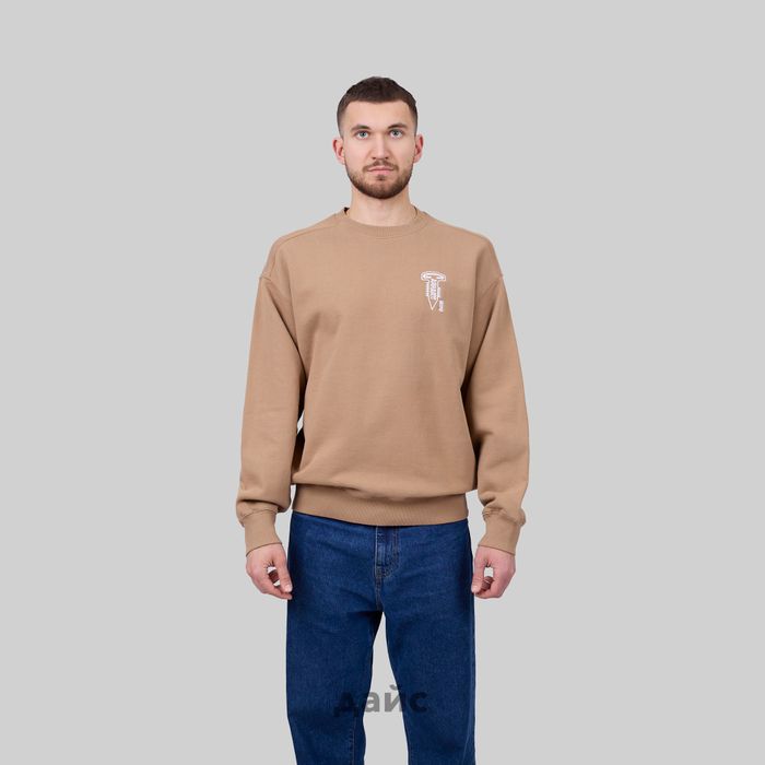 Толстовка мужская Carhartt WIP Cross Screw Sweatshirt артикул:I034039_peanut - купить в магазине Дайс