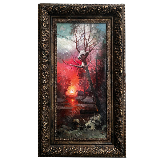 Быков В. А. (р. 1958 г.) Красное утро. Холст, масло. Россия, 2020 г.