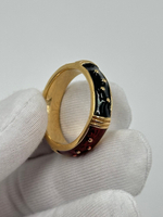 Кольцо с красной и чёрной эмалью Joan Rivers