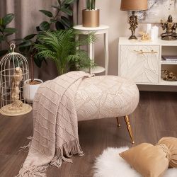 Банкетка Твинки Беж Золото