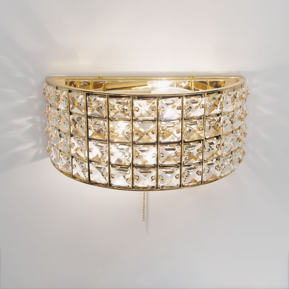 Citilux Портал CL324302 Бра хрустальное с выключателем Золото