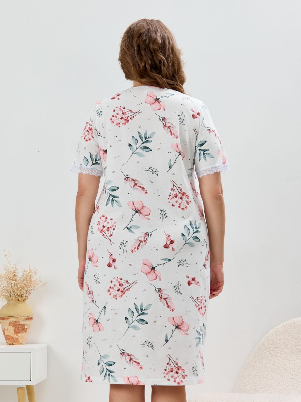 Ночная сорочка Узор-1 Виотекс СУХАЯ РОЗА