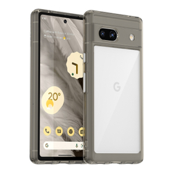 Усиленный защитный чехол с серыми рамками для смартфона Google Pixel 7A, мягкий отклик кнопок