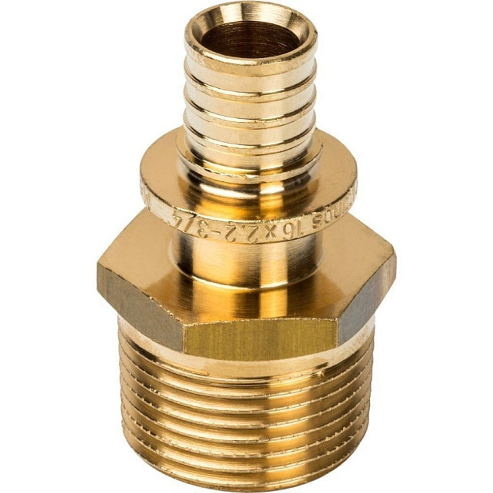 STOUT Переходник с наружной резьбой 16x3/4" аксиальный для труб из сшитого полиэтилена