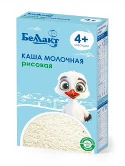 Каша сухая молочная Беллакт рисовая с пребиотиком быстрорастворимая 200 г