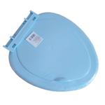 Сиденье для унитаза с планкой цвет голубой в индивид. термоупаковке