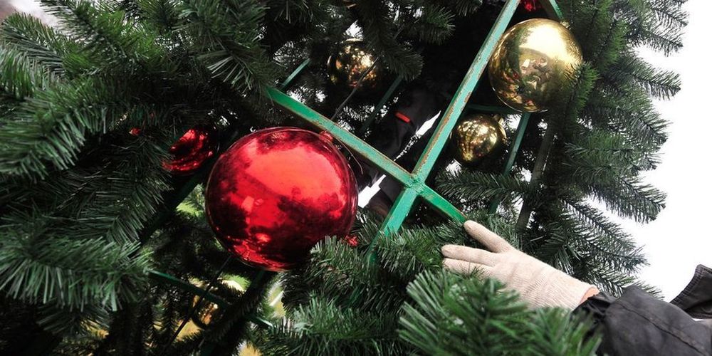 Большие шары на елку