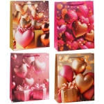 Пакет подарочный «Море сердец» 26*32*10 см