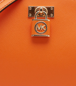 кожаная сумка-мессенджер Michael Kors - оранжевый(30S3GR0M2L)