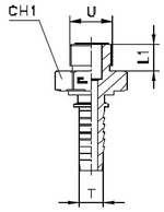 Фитинг DN 38 ORFS (Ш) 2