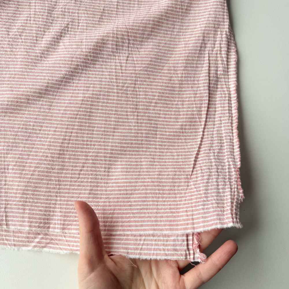 Вареный хлопок 250см. полоска розовая