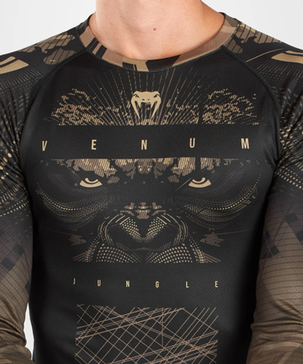 Рашгард Venum Gorilla Jungle Sand/Black L/S