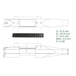 Планка Rusan Picatinny Howa 1500 (long action) (010-19-LA)