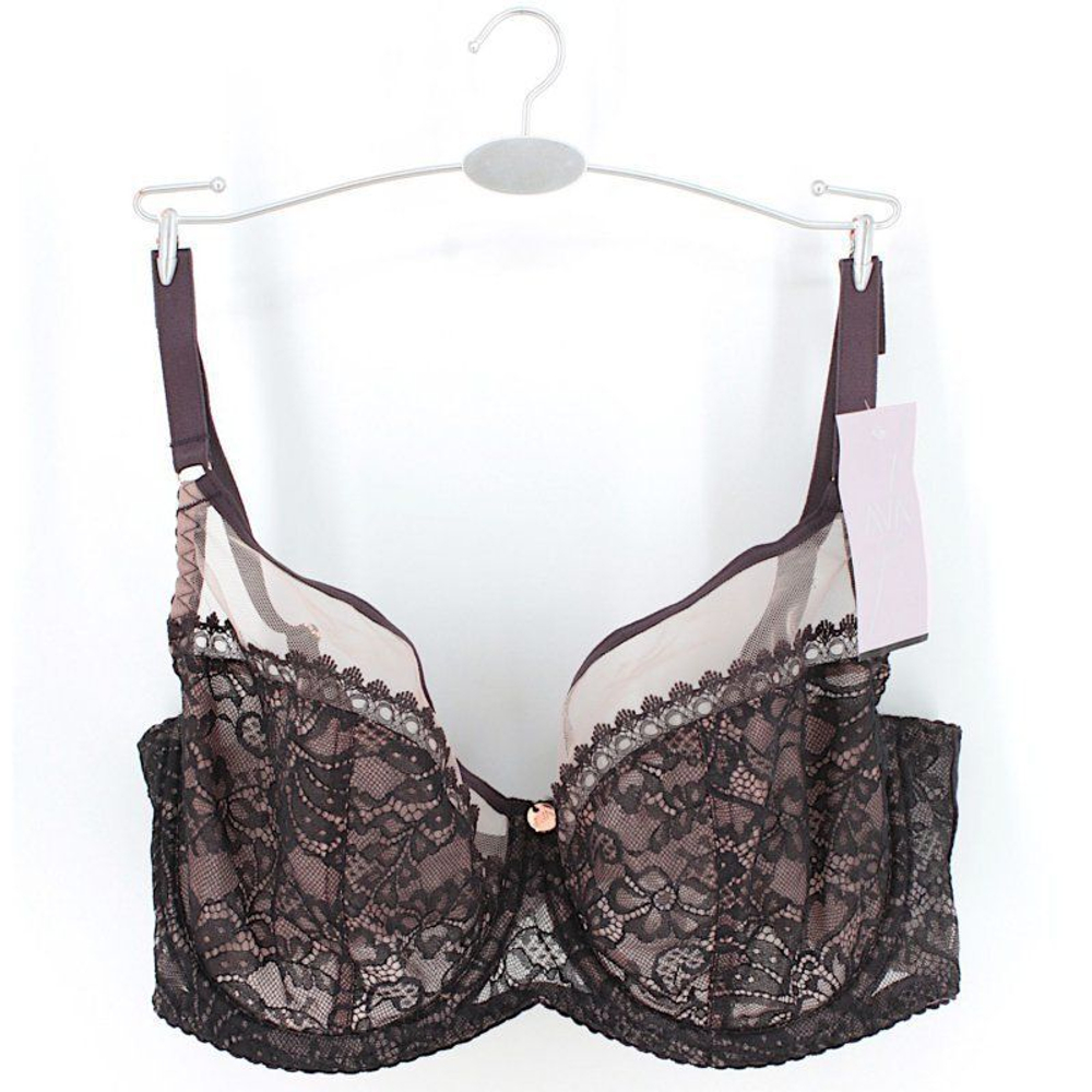 Бюстгальтер на косточках с мягкой чашкой +size Cold Espresso (Размер: 85J) (Цвет: коричневый)