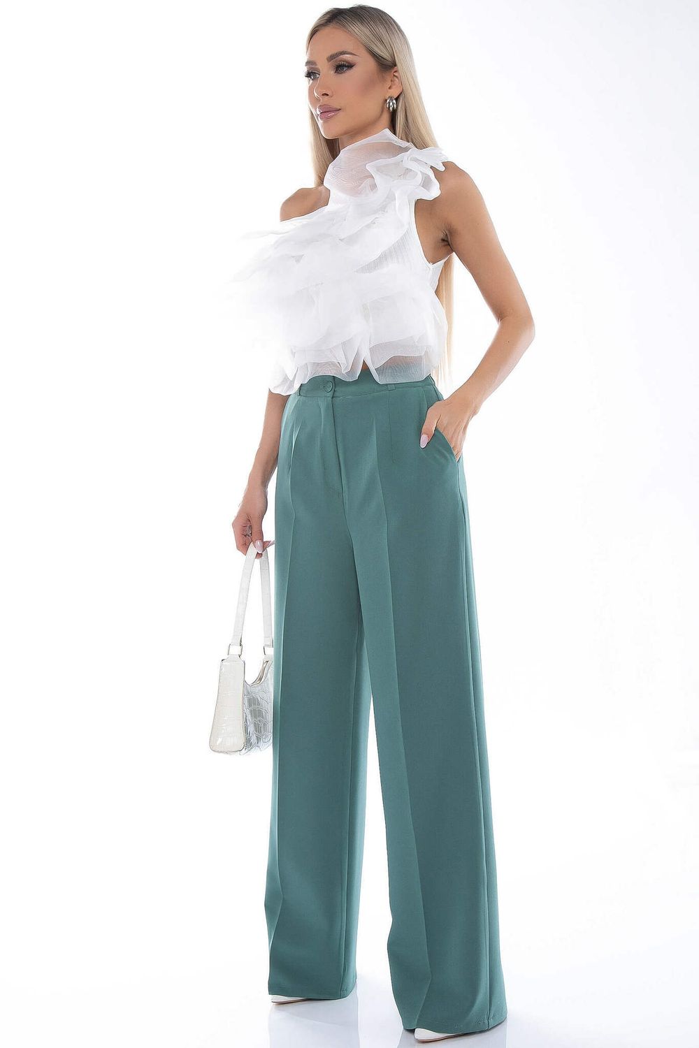 Брюки палаццо (мята) Б8843 LT Collection (Акция)