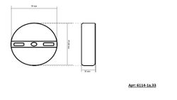Kink Light 6114-1A,02 Подвес Рэй хром d8