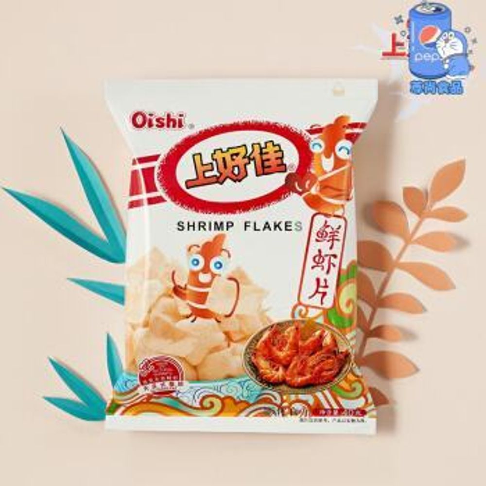 Крекеры рисовые со вкусом креветок Shanghaojia 40г