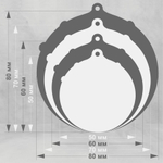 Акриловая медаль Бег 1770-050