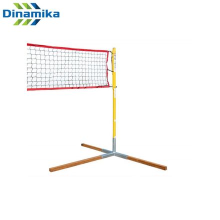 Стойки для пляжного волейбола круглые со стаканами с сист.натяж.(цвет светло-серый) и протектором