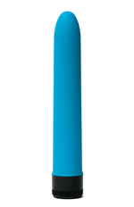 Классический силиконовый вибратор 2,8х18см, синий 47506-MM