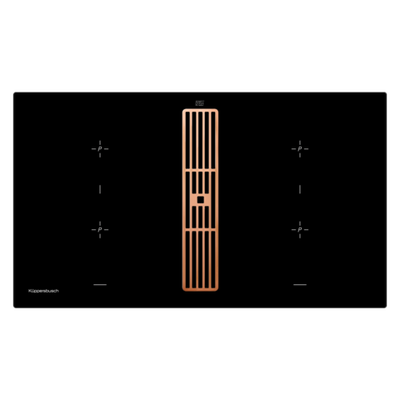 Индукционная варочная панель с вытяжкой Kuppersbusch KMI 9850.0 SR Copper