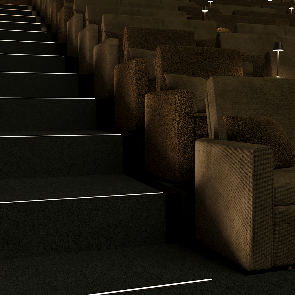 Алюминиевый профиль Maytoni встраиваемый в пол 37x10 (Серебро, 2 м), ALM-3710-S-2M 636022