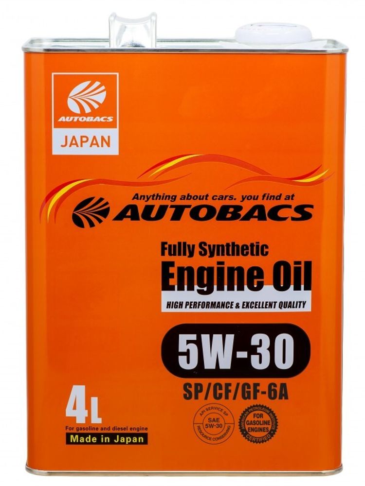 Масло моторное синтетическое  AUTOBACS SYNTHETIC 5W30 SP/GF-6A  4л