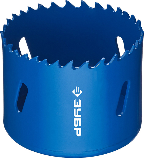 ЗУБР 57мм, коронка биметаллическая, быстрорежущая сталь