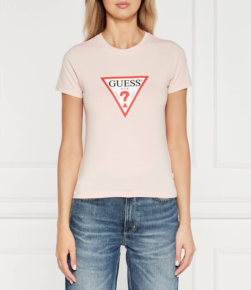 Футболка ICONIC Guess Jeans - пудро-розовый(W4YI04 J1314)