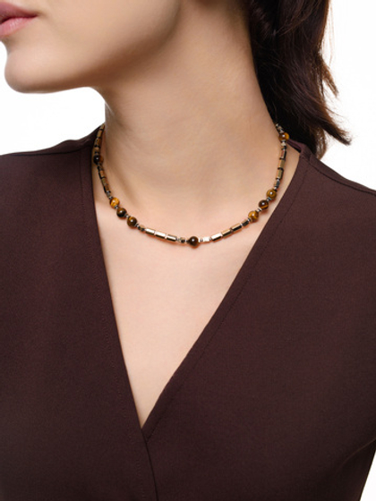 Чокер "Tiger hematite" Silver