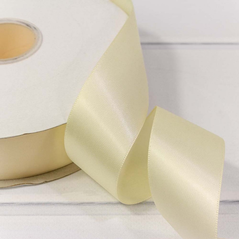 Лента Атласная 3,8см х 110м Полиэстер класс А (Пудровый)