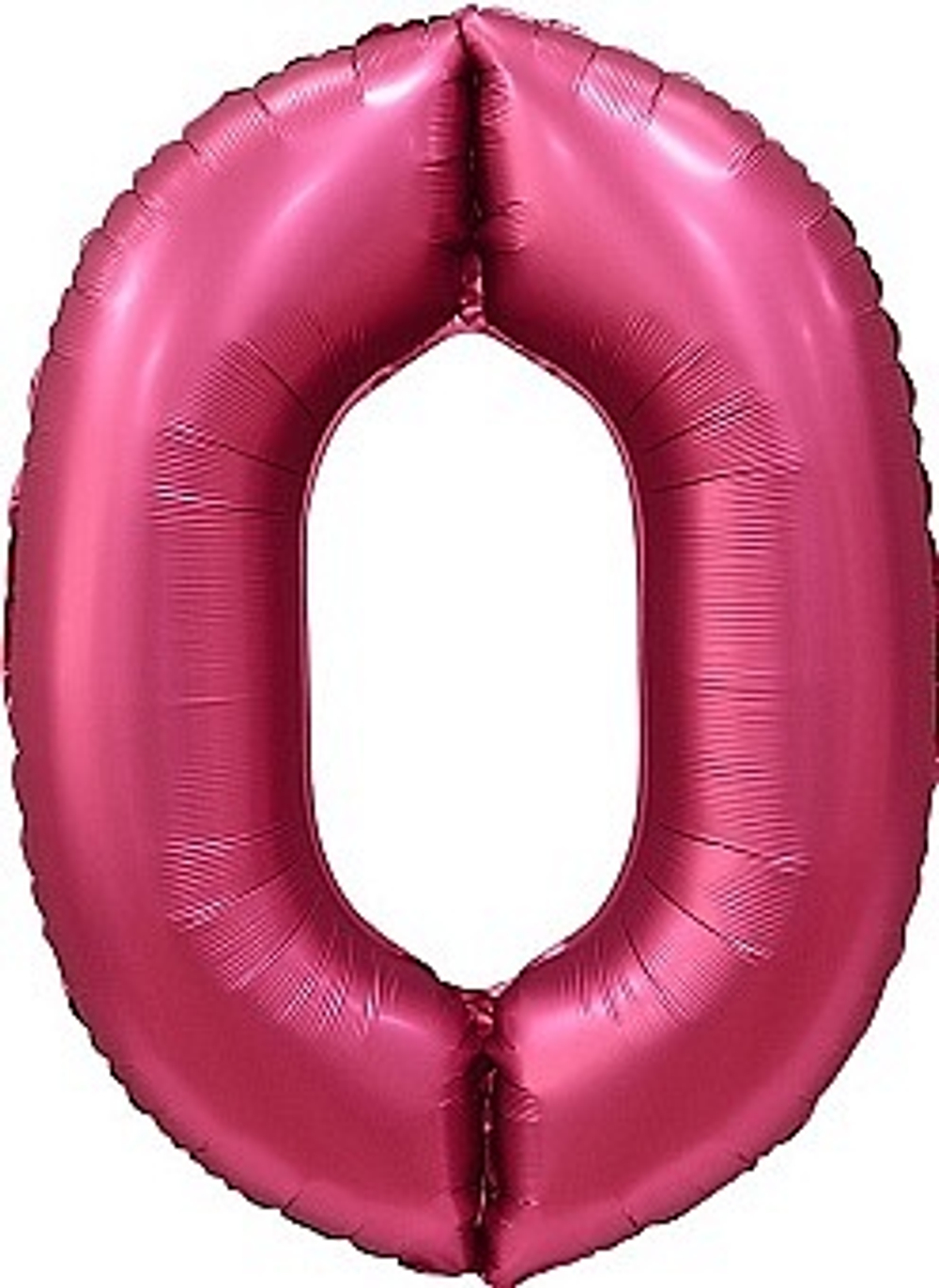 К Цифра 0 Бордовый Сатин 34''/86 см.