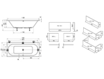 Акриловая ванна Ravak City Slim 180x80 C921300000 без гидромассажа