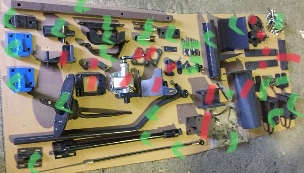 Комплект для установки двигателя ЯМЗ на а/м КАМАЗ с /КПП-154/ или /КПП-ZF/