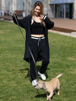 Кардиган в спортивном стиле (Размер: S) (Цвет: черный)