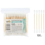 Палочки ватные бамбуковые, 100 шт
