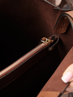 Кожаная сумка шоппер Olga DBR 30948 темный орех