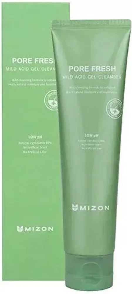 Mizon Гель для лица очищающий - Pore fresh mild acid gel cleanser, 200мл