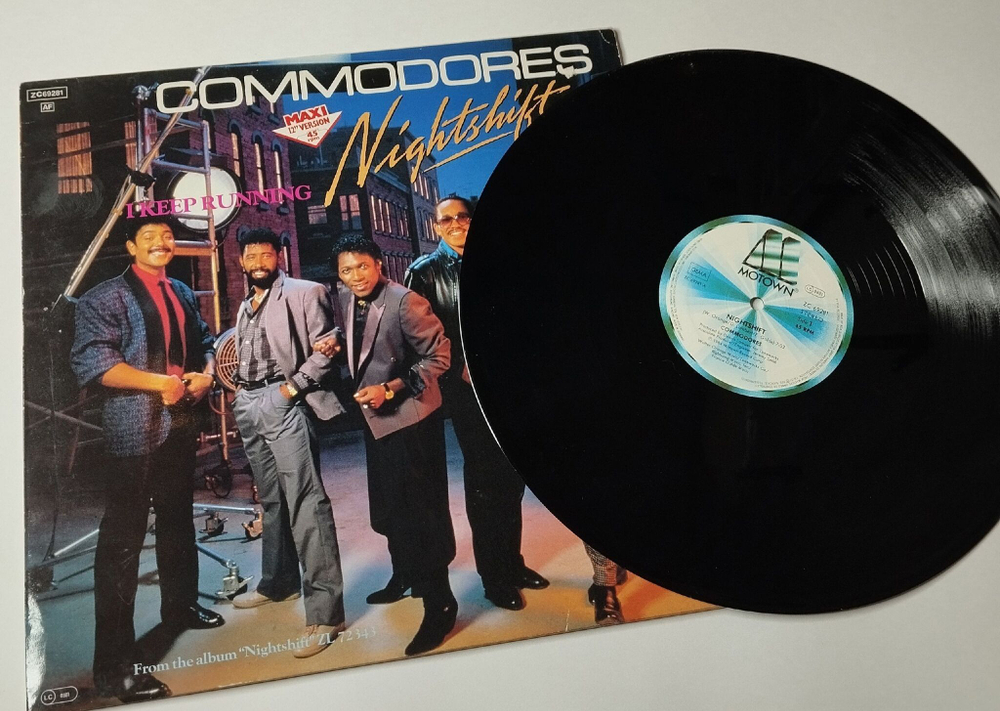 Винтажная виниловая пластинка LP Commodores Nightshift (Germany 1985) 45 RPM Maxi Single