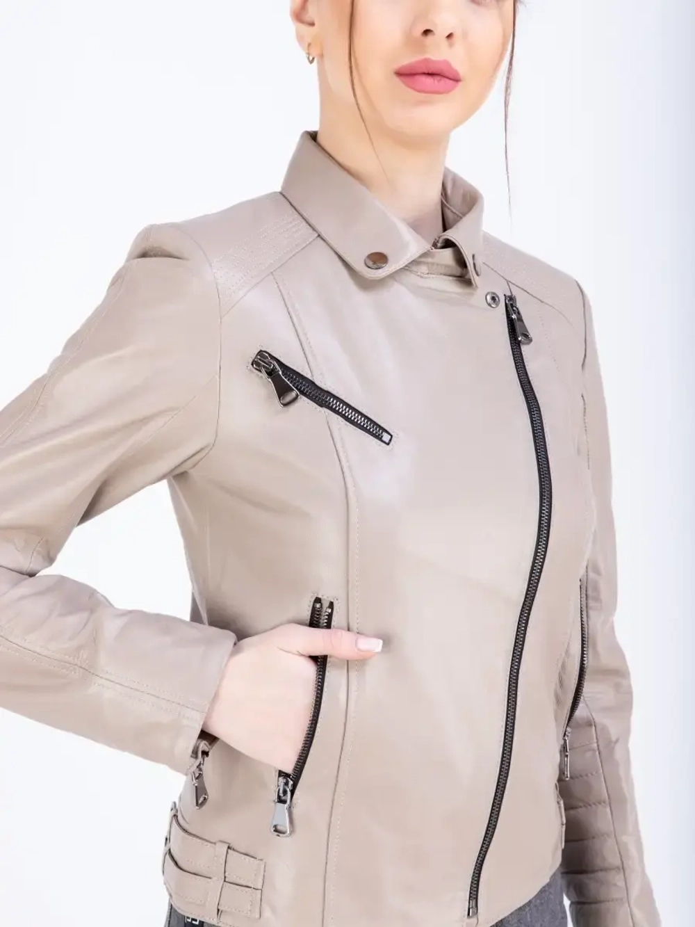 Косуха натуральная кожаная