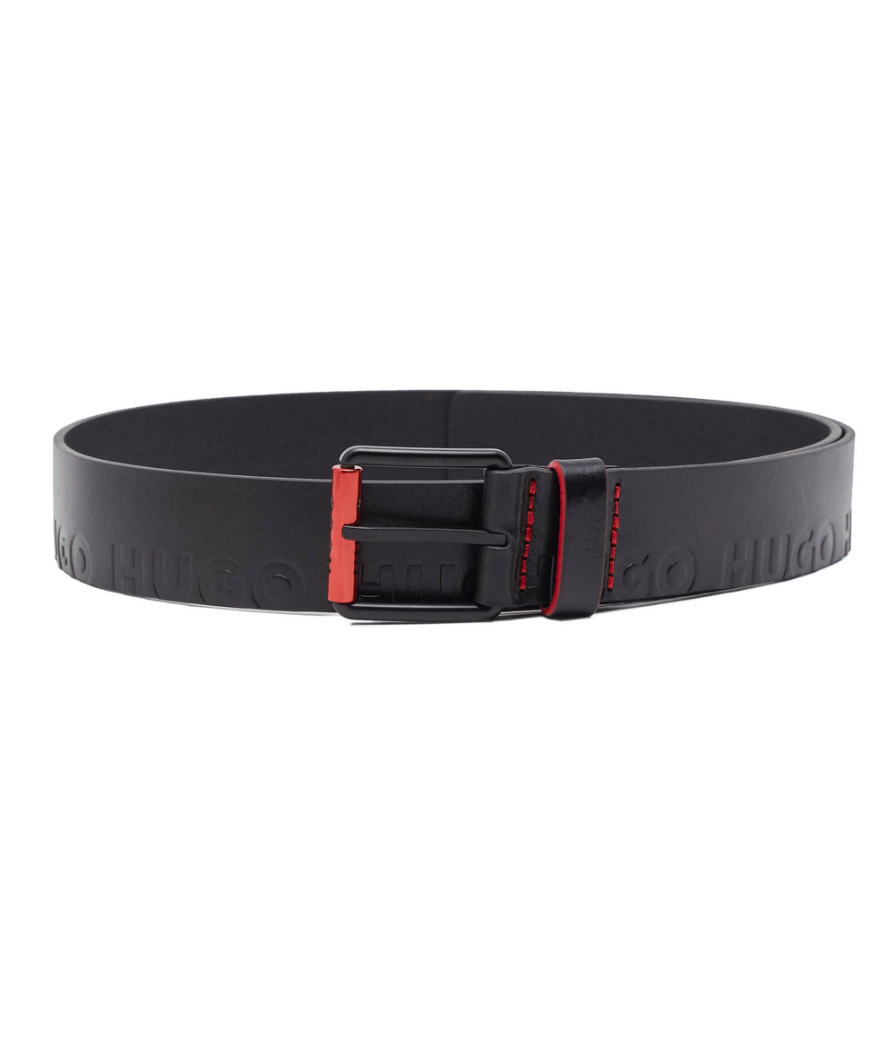 Кожаный ремень Groll HUGO - черный(50503379)