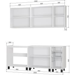 Готовая кухня Сканди 2.0 м